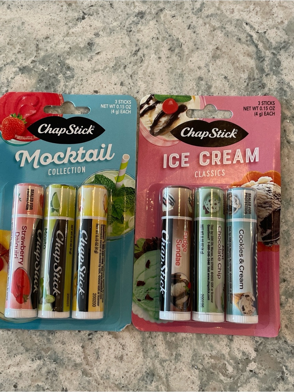 Two - 3 Packs of chapstick Collections